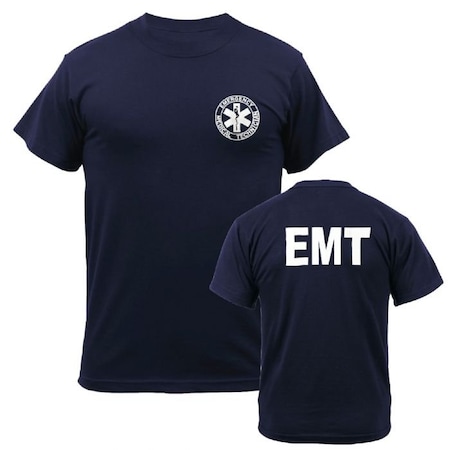 Kemp EMT T-Shirt, Navy, Printed Front & Back - Medium 18-001-EMT-MED